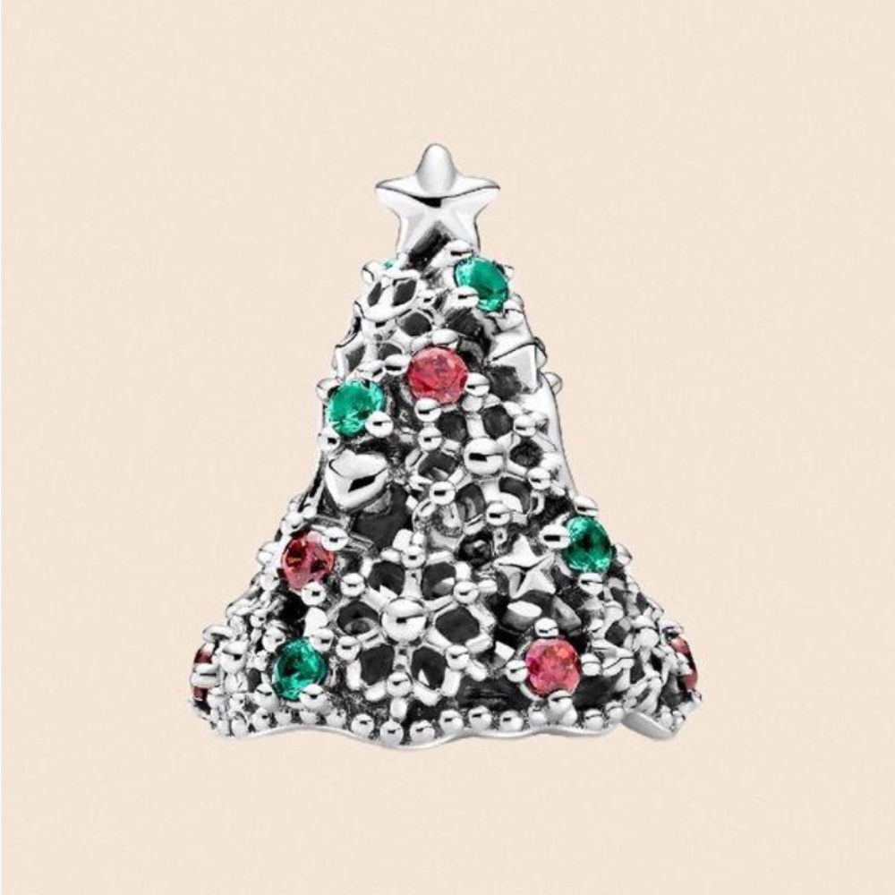 Pandora Glitter Christmas Tree Charm